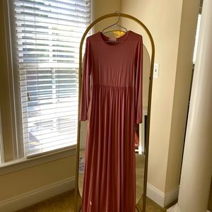 Conservative long sleeve maxi dress- brand new!